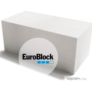 Блок газобетонный Д600 600х250х300 Euroblock