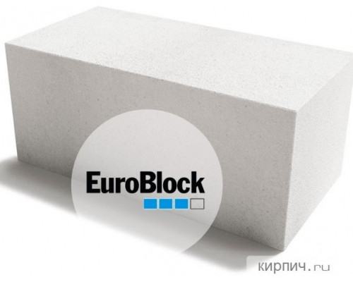 Блок газобетонный Д500 600х250х300 Euroblock