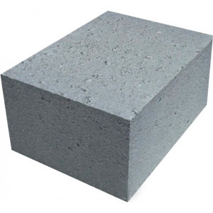 Блок пескобетонный стеновой полнотелый 390x190x290