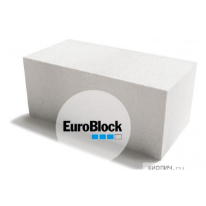 Блок газосиликатный Д600 600х300х300 Euroblock