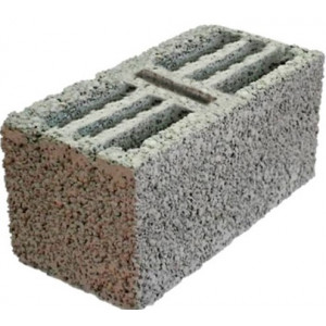 Блок пескобетонный стеновой полнотелый 390x188x140