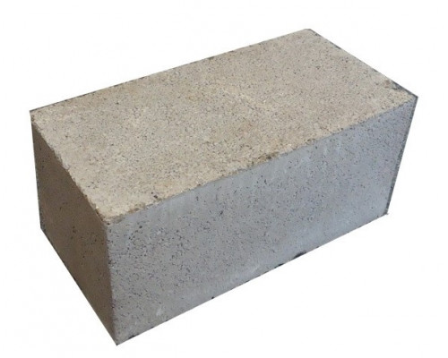 Блок пескобетонный стеновой Д 2300 полнотелый 390x250x188