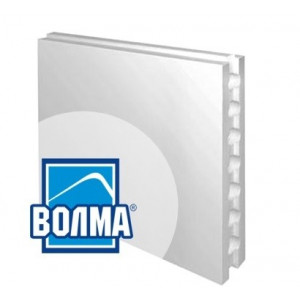 Пазогребневые гипсовые плиты ВОЛМА стандартные полнотелые 667x500x100