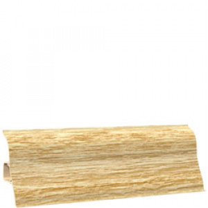Плинтус с мягким краем 2,5 м/шт. 176дуб карамель (45 шт./уп.) EKOLINE