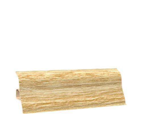 Плинтус с мягким краем 2,5 м/шт. 176дуб карамель (45 шт./уп.) EKOLINE