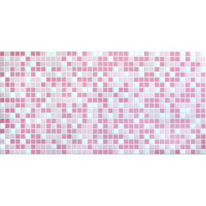 Панель ПВХ 956*480*0,3мм. 'ДЕКОПАН' Мозаика микс розовый