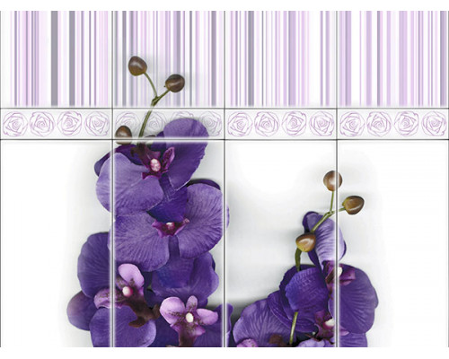 Панель DIGITAL PRINT Орхидея виола дек2 2700х250х8 мм (0,675 кв. м, в уп/4шт., в кор/40шт.)