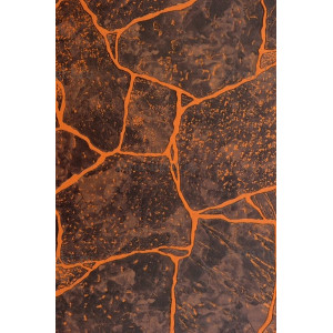 ПО рустованная ХДФ, 1220х2440х6 мм (2,98 м2)'Камень Бутан' цвет Темно-коричневый