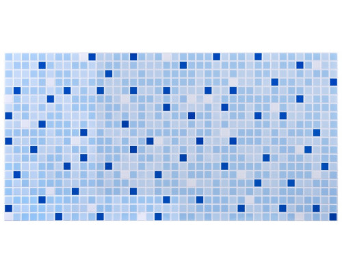 Панель ПВХ 956*480*0,3мм. 'ДЕКОПАН' Мозаика микс синий
