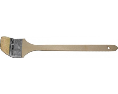 Кисть радиаторная FIT, натуральная светлая щетина, некраш.деревянная ручка 3 (38 мм)/01217