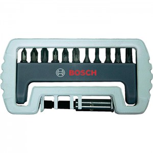 Биты + быстросмен. держатель, набор 12 предметов, BOSCH 2607522129