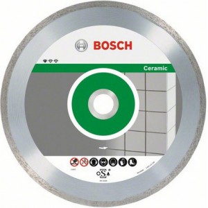 Диск BOSCH STANDART алмазный сплошной по керамике сух рез 125ммх1,6мм х 22мм / 2608602202