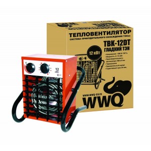 Тепловентилятор промышленный WWQ TBK-12DT, 6,0/12,0кВт, 380В 50гц, гладкий тен, 990 м3/ч