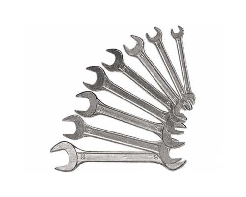 Набор ключей SPARTA рожковых, 6 х 32 мм, 12 шт., хромированные / 152945