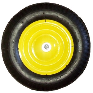 Колесо пневматическое HOGER, 4.00-8, D400мм, с подшипником D16мм, для тачки (1532211) / 1530416