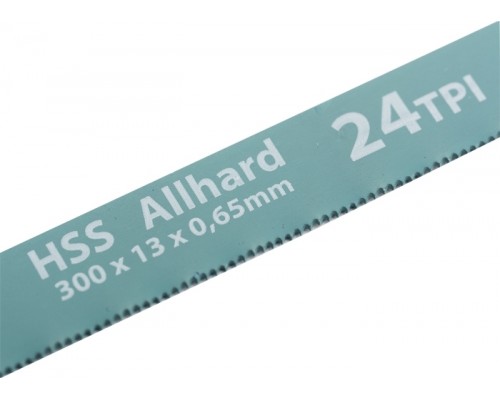 Полотна для ножовки по металлу, GROSS, 300 мм, 24TPI, HSS, 2 шт. / 77724