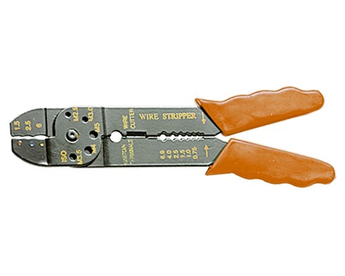 Щипцы SPARTA, 210 мм, для зачистки электропроводов и обжима контактных клемм, 1,5–6,5 мм / 177505