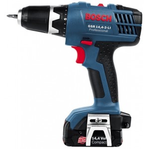 Дрель-шуруповерт аккумуляторная BOSCH GSR 14,4-2-LI, NiCd 14,4 В, 2 х 1.5Ач, БЗП / 06019B7400