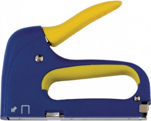 Степлер FIT для узких скоб тип 53, ABS пласт.сине-желтый корпус, 6-14 мм/32147