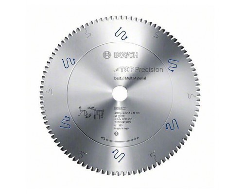 Диск пильный BOSCH, по алюминию 305х30х96T, Top Precision Best for Multi Material/2608642099