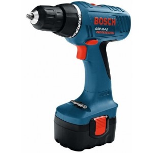 Дрель-шуруповерт аккумуляторная BOSCH GSR 14,4-2, NiCd 14,4 В, 2 х 1.5Ач, БЗП / 0601918G20