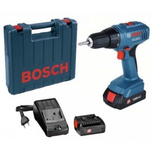Дрель-шуруповерт аккумуляторная BOSCH GSR 1800-LI, Li-lon 18 В, 2 х 1.5Ач, БЗП / 06019A8307