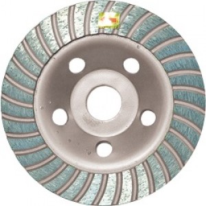 Чашка шлифовальная MATRIX алмазная , Турбо 125 х 22 мм /72995