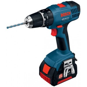 Дрель-шуруповерт аккумуляторная BOSCH GSR 18-2-LI, Li-lon 18 В, 2 х 1.5Ач, БЗП / 06019B7300