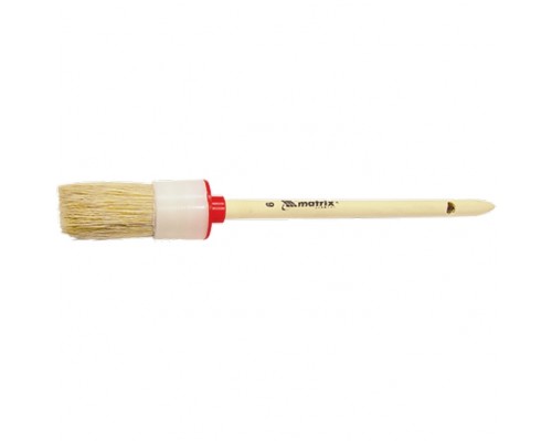 Кисть круглая MATRIX N16 (55мм), натуральная щетина, деревянная ручка /82086