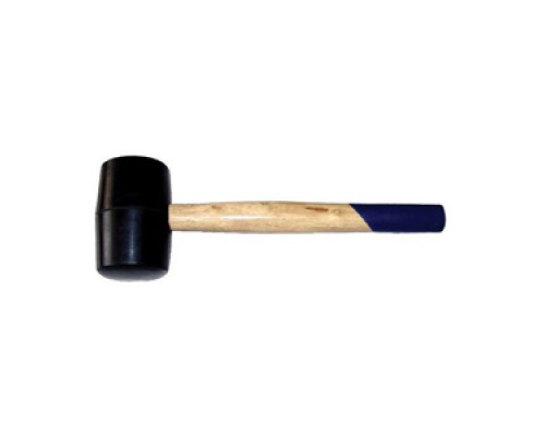 Киянка 888 450гр, черная резина, деревянная ручка /6821650 (6/48)