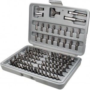 Набор бит SPARTA SL,PH,PZ,SP,TR,TW,GR,R.C,NEX, 100 предм.,адаптер, сталь CrV /113975 (1/20)