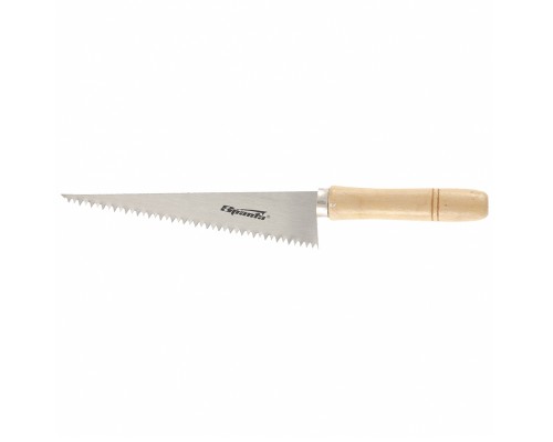 Ножовка по гипсокартону SPARTA 180 мм, деревянная рукоятка /233905