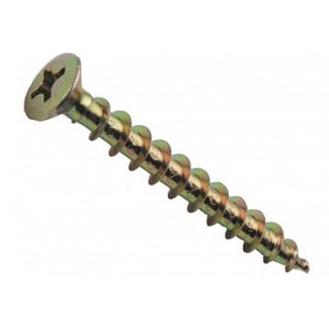 Саморез гипс/дерево желтый цинк 3,5х55 мм