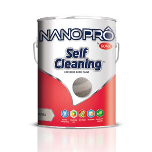 Краска фасадная 'KOVA' NANOPRO SELF-CLEANING матовая, белая, под коллеровку, 18 л.