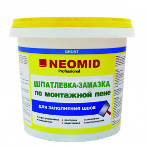Шпатлевка - замазка по монтажной пене 'NEOMID' 1,4 кг (1шт/уп) /Экспертология/