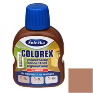 Краситель универсальный 'COLOREX' коричневый (74)0,1л (20шт/уп) 'Sniezka'