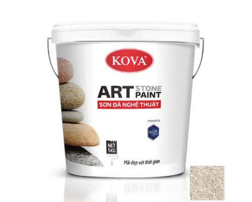 Краска декоративная 'KOVA' ART STONE с имитацией каменной поверхности, 1522, кремовый, 20 кг