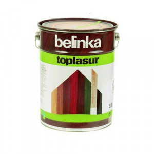 Лазурное покрытие для защиты древесины 'BELINKA TOPLASUR' Бесцветная (№12) 5л. (2 шт./уп.) /51462