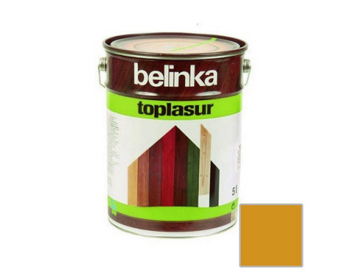 Лазурное покрытие для защиты древесины 'BELINKA TOPLASUR' Дуб (№15) 5л. (2 шт./уп.) /51465