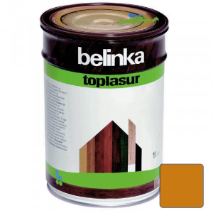Лазурное покрытие для защиты древесины 'BELINKA TOPLASUR' Дуб (№15) 1л. (6 шт./уп.) /51215