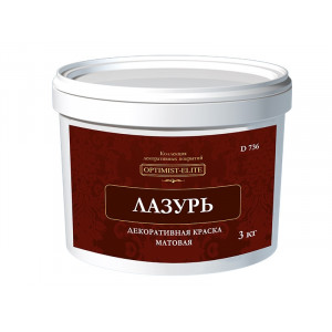 Финишная краска матовая 'Лазурь' 3кг.D736