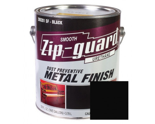 Краска для металла антикоррозийная 'ZIP-GUARD' чёрная, гладкая 0,946 л. (6шт/уп.) /290204