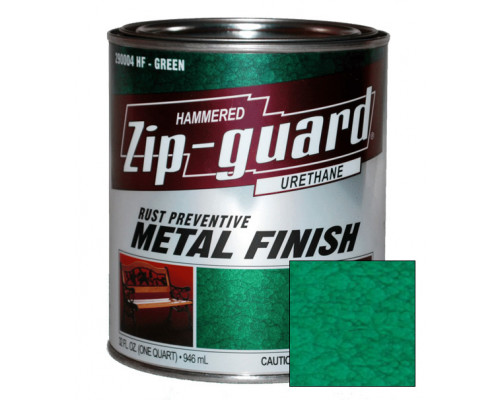 Краска для металла антикоррозийная 'ZIP-GUARD' зелёная, молотковая 0,946 л. (6шт/уп.) /290004