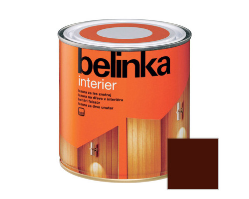 Лазурное покрытие для защиты древесины 'BELINKA INTERIER' горячий шоколад /№69/ 2,5л. для внутренних работ (4 шт./уп.) /Словения/30369