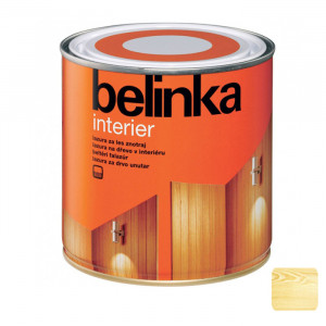 Лазурное покрытие для защиты древесины 'BELINKA INTERIER'радужно-желтый /№62/ 0,75л. для внутренних работ (6 шт./уп.) /Словения/30162