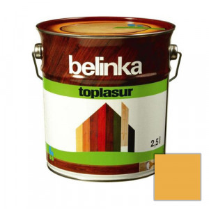 Лазурное покрытие для защиты древесины 'BELINKA TOPLASUR' Лиственица (№14) 2,5л. (4 шт./уп.) /51364