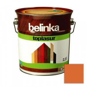 Лазурное покрытие для защиты древесины 'BELINKA TOPLASUR' Махагон (№23) 2,5л. (4 шт./уп.) /51373