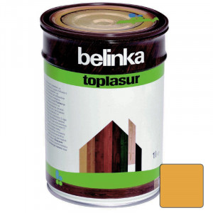 Лазурное покрытие для защиты древесины 'BELINKA TOPLASUR' Лиственица (№14) 1л. (6 шт./уп.) /51214