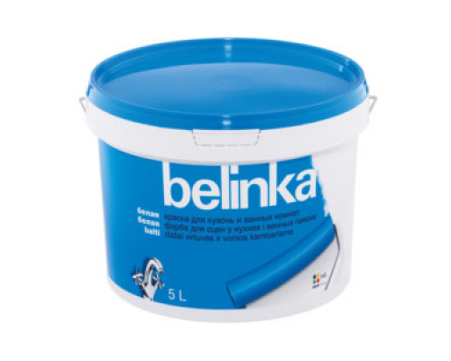 Краска для кухни и ванной 5 л. 'BELINKA' белая (2 шт./уп.) /45905