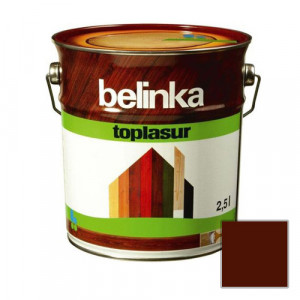 Лазурное покрытие для защиты древесины 'BELINKA TOPLASUR' Полисандр (№24) 2,5л. (4 шт./уп.) /51374